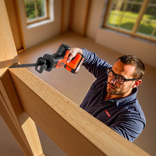 Cordless Reciprocating Saw 20 V 3000 SPM Variable Speed 1 inch Stroke 1