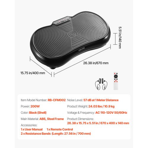 Vibration Plate Exercise Machine Whole Body Shaker for Lymphatic Drainage