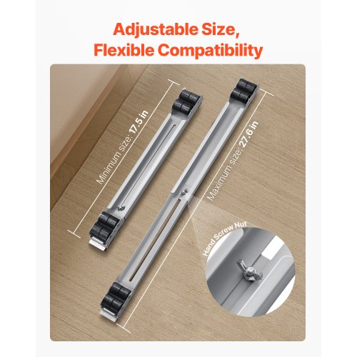 Heavy Duty Furniture Appliances Rollers 660 lbs Total Load Extendable