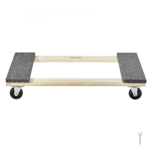 Furniture Dolly 1000 lbs Load Capacity 18 x 30 4 x 3 PP Swivel