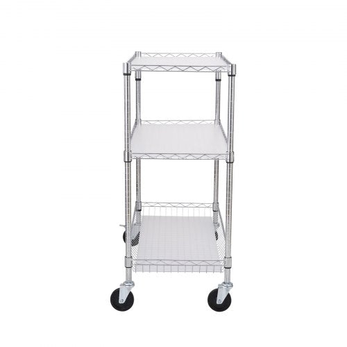 Kitchen Utility Cart 3 Tiers Wire Rolling Cart with 661LBS Capacity Steel