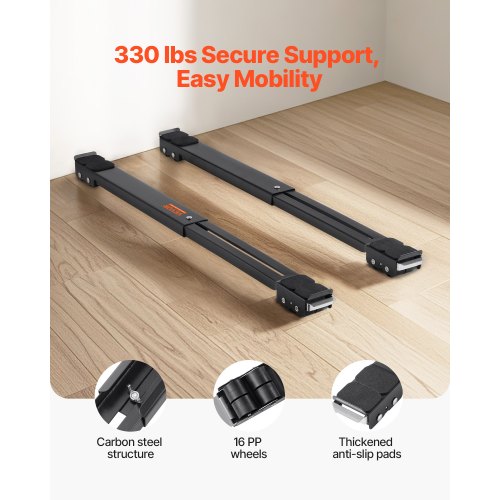 Heavy Duty Furniture Appliances Rollers 660 lbs Total Load Extendable
