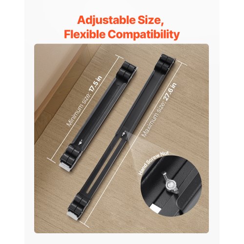 Heavy Duty Furniture Appliances Rollers 660 lbs Total Load Extendable