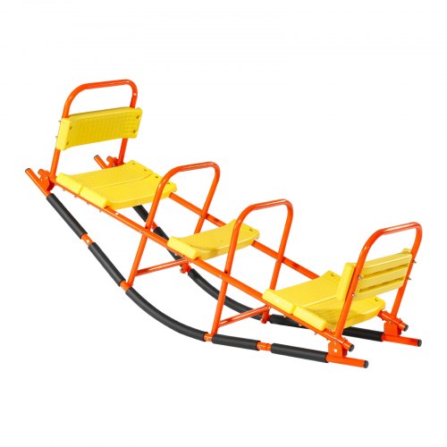 Kids Seesaw 200 lbs Load Capacity Metal Rocking Teeter Totter with Handles