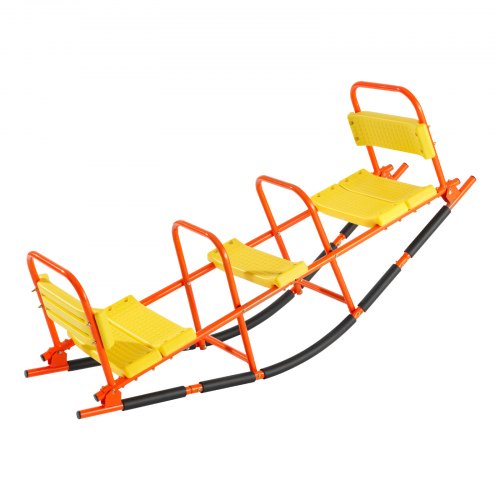 Kids Seesaw 200 lbs Load Capacity Metal Rocking Teeter Totter with Handles