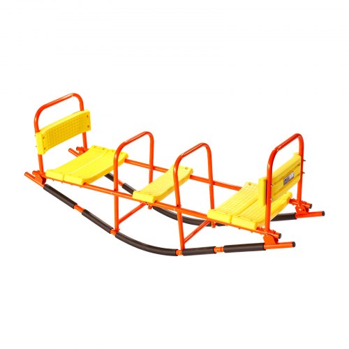 Kids Seesaw 200 lbs Load Capacity Metal Rocking Teeter Totter with Handles