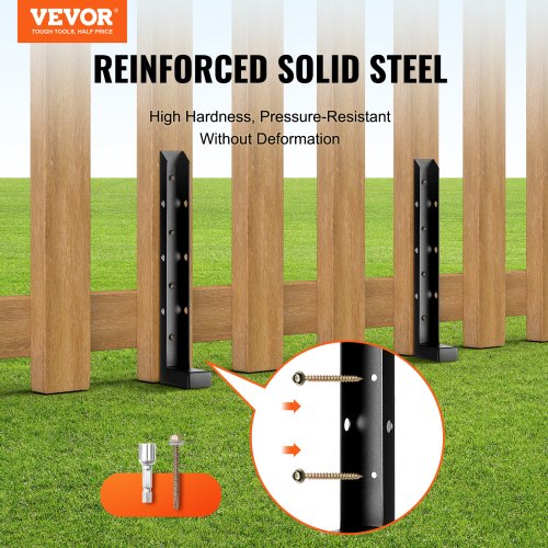 Fence Post Anchor Repair Kit 4 Pack Inner Diameter 2 x2 Inches Heavy Duty
