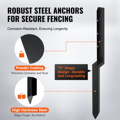 Fence Post Anchor Repair Kit 4 Pack Inner Diameter 2 x2 Inches Heavy Duty