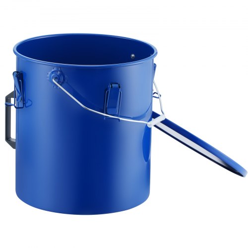 Fryer Grease Bucket 6 Gal Oil Disposal Caddy Carbon Steel Fryer Oil Bucket