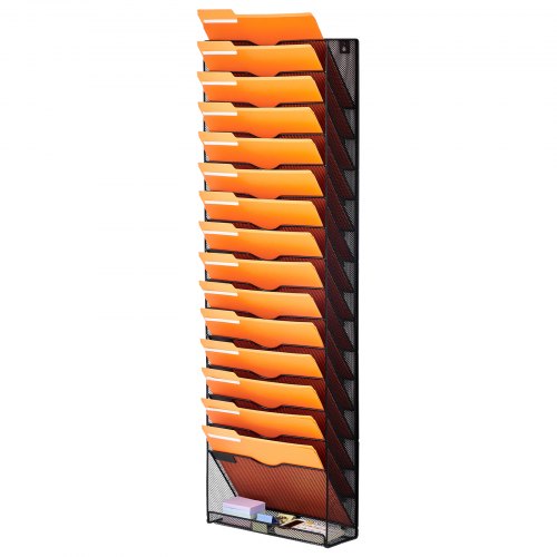 File Wall Rack OnePiece 16 Pockets Mesh Wall File Holder Wall Mounted