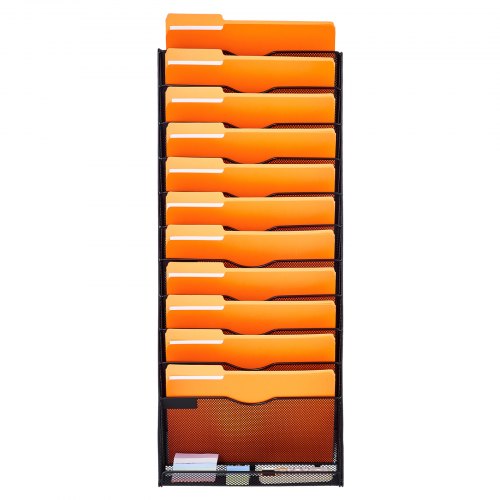 File Wall Rack OnePiece 12 Pockets Mesh Wall File Holder Wall Mounted