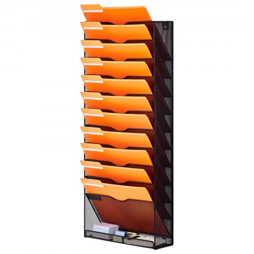 File Wall Rack OnePiece 12 Pockets Mesh Wall File Holder Wall Mounted