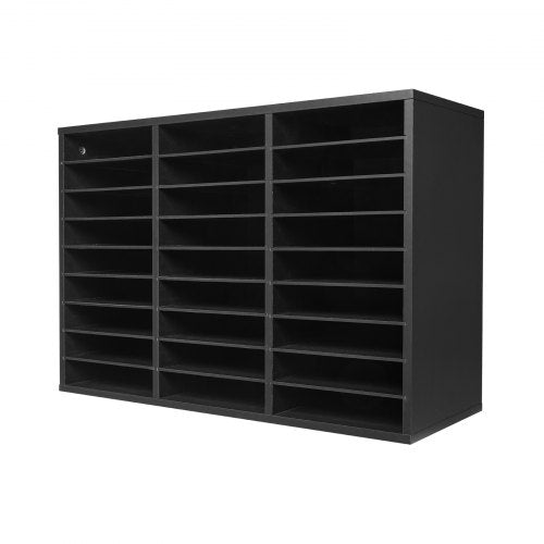 Literature Organizer 27 Compartments Office Mailbox with Removable Shelves