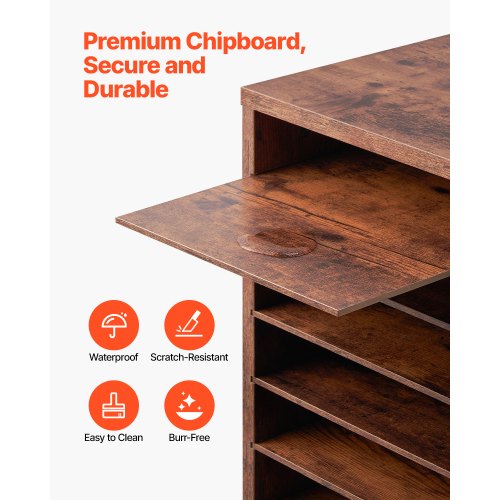 Literature Organizer 24 Compartments Office Mailbox with Removable Shelves