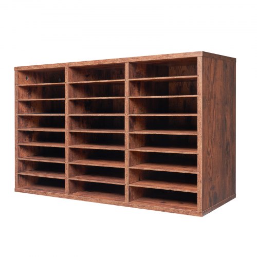 Literature Organizer 24 Compartments Office Mailbox with Removable Shelves