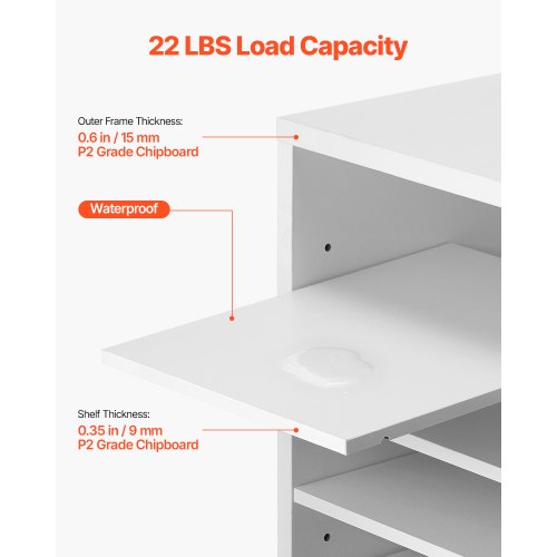 Literature Organizer 24 Compartments Office Mailbox with Adjustable