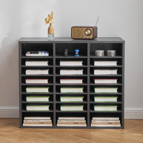Literature Organizer 24 Compartments Office Mailbox with Adjustable 1