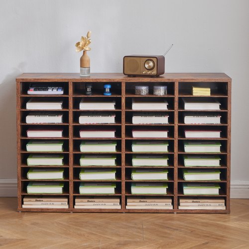 Literature Organizer 36 Compartments Office Mailbox with Removable Shelves
