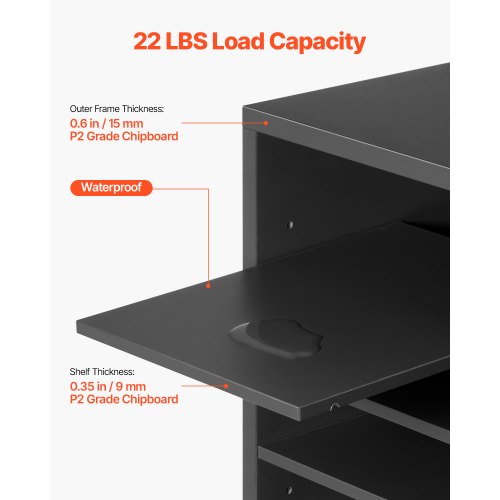 Literature Organizer 36 Compartments Office Mailbox with Adjustable