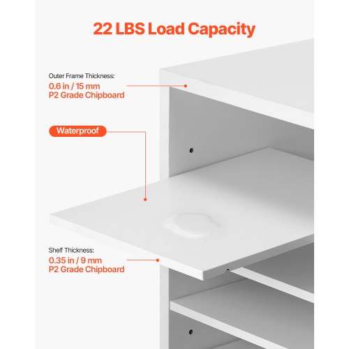 Literature Organizer 36 Compartments Office Mailbox with Adjustable 1