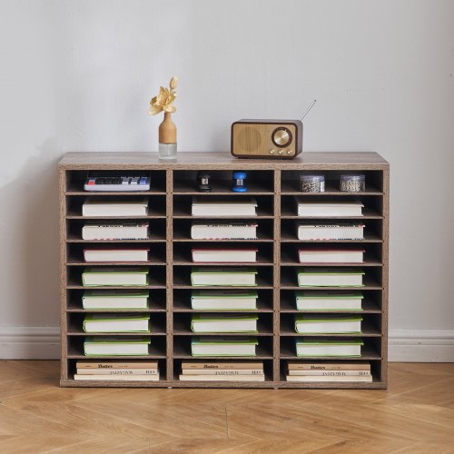 Literature Organizer 27 Compartments Office Mailbox with Removable Shelves 2