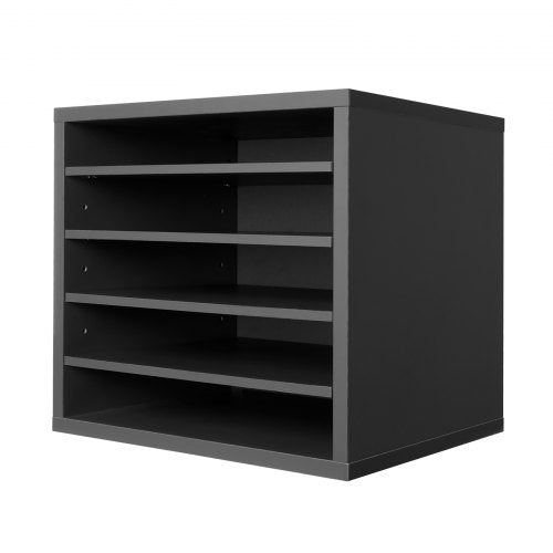 Literature Organizer 5 Compartments Office Mailbox with Adjustable Shelves