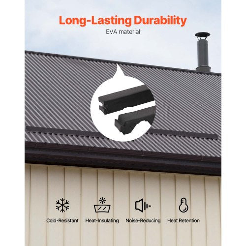 Foam Closure Strips Metal Roof Outside Closure Strip with 2 Rolls of Butyl