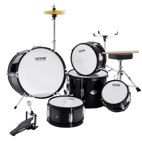 Kids Drum Set 5Piece 16 in Beginner Full Drum Set with Bass Toms Snare