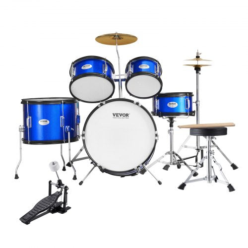 Kids Drum Set 5Piece 16 in Beginner Full Drum Set with Bass Toms Snare 1