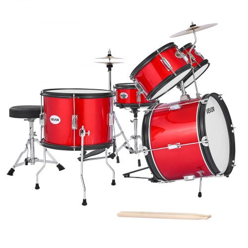 Kids Drum Set 5Piece 16 in Junior Drum Sets Beginner Drums Set with Adjustable