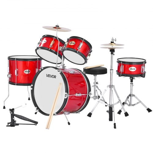 Kids Drum Set 5Piece 16 in Junior Drum Sets Beginner Drums Set with Adjustable