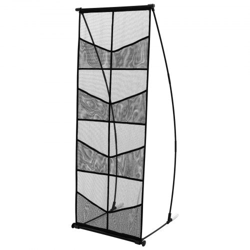 Brochure Display Stand 4Tier 8 Pockets Mesh Literature Display Holder