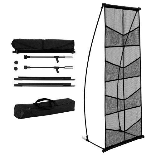 Brochure Display Stand 4Tier 8 Pockets Mesh Literature Display Holder
