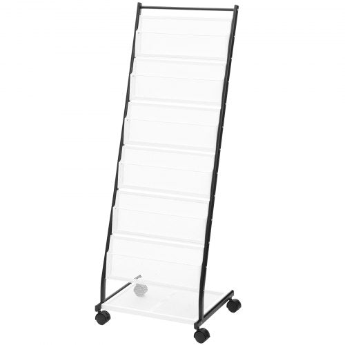 Brochure Display Rack 6Tier Magazine Literature Display Stand Floor