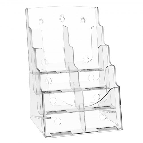 Acrylic Brochure Holder 85 x 11 inch 4Tier Clear Acrylic Literature