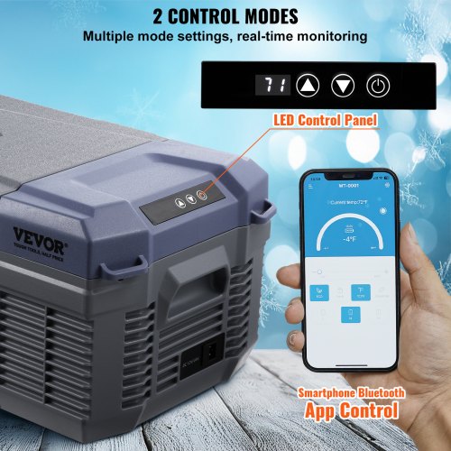 Portable Car Refrigerator Freezer Compressor 15 L Single Zone for Car Home