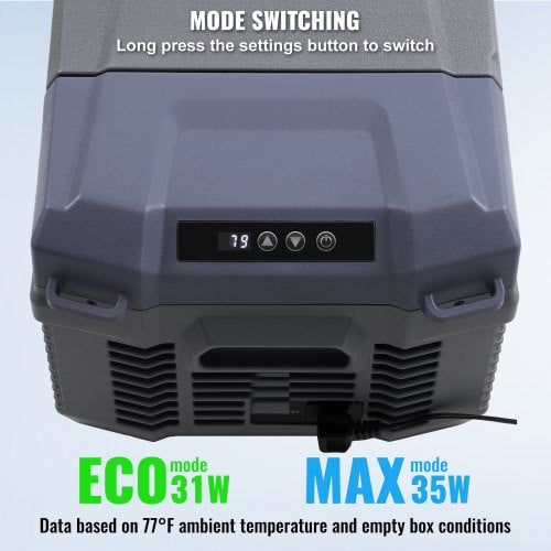 Portable Car Refrigerator Freezer Compressor 15 L Single Zone for Car Home