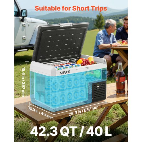 12 Volt Car Refrigerator 423QT40L Car Fridge Portable Electric Cooler