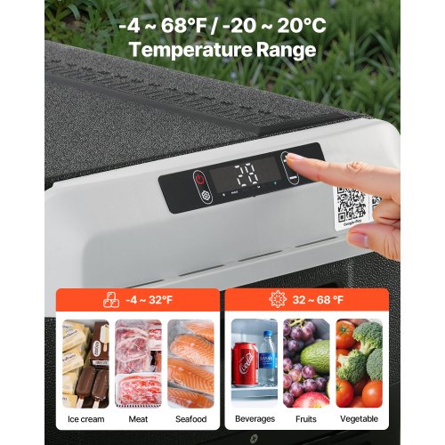 12 Volt Car Refrigerator 423QT40L Car Fridge Portable Electric Cooler