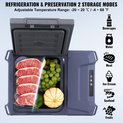 Car Refrigerator 12 Volt Car Refrigerator Fridge 9 L Single Zone Portable