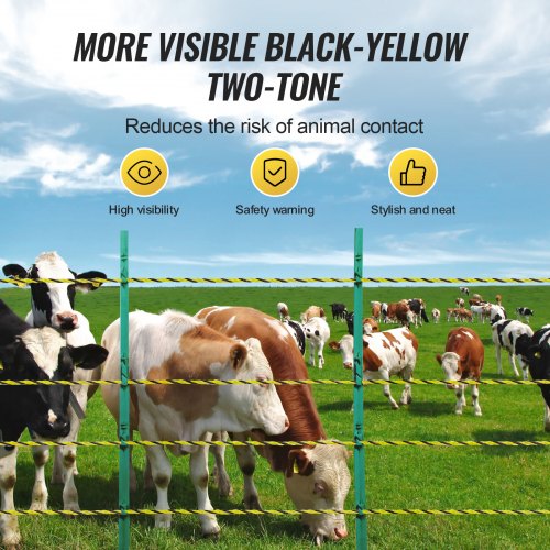 Electric Fence Wire 3366Ft 1026M Portable Polywire 18 Diameter 6