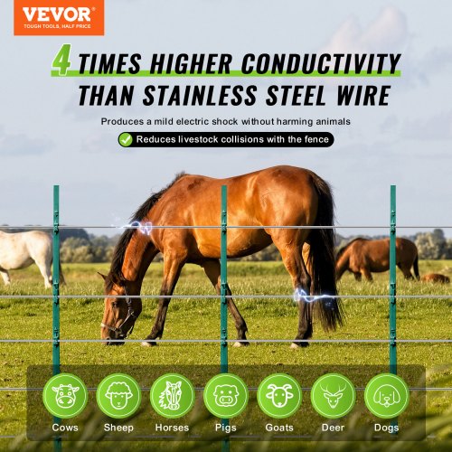 16 Gauge Aluminum Wire for Electric Fencing 1640Ft 500M Electric Fence
