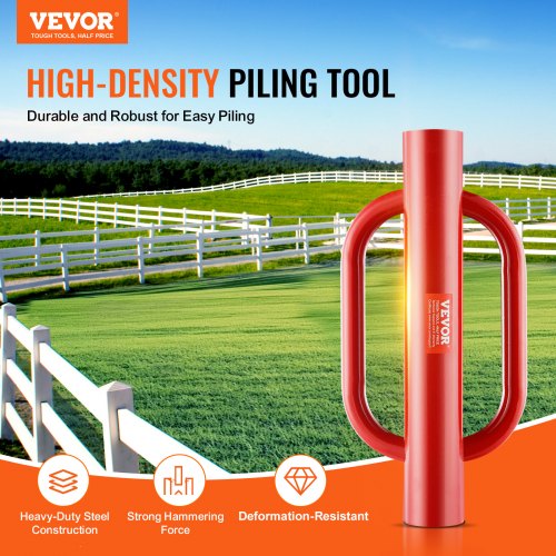 Fence Post Driver with Handles 411 in Inner Diameter T Post Pole Pounder