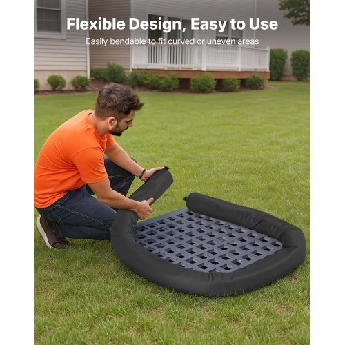 Sediment Filter Sock 4Pcs Erosion Control Socks Dia 5 in x 10 ft L
