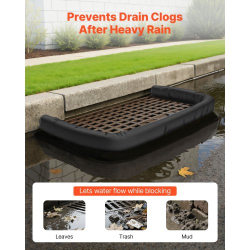 Sediment Filter Sock Dia 5 in x 10 ft L Coverage Erosion Control Socks