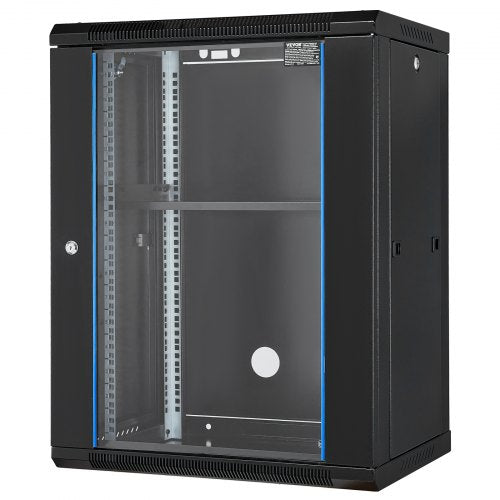 15U Wall Mount Network Cabinet 500 lbs Max Ground Load Capacity Server