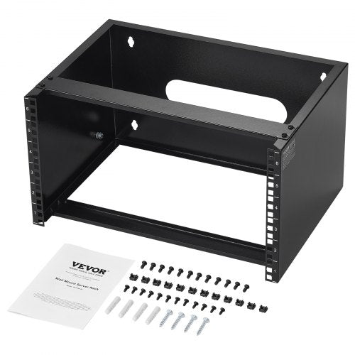 6U Wall Mount Network Rack 14 in355.6 mm Depth 50 lbs2268 kg Max Weight