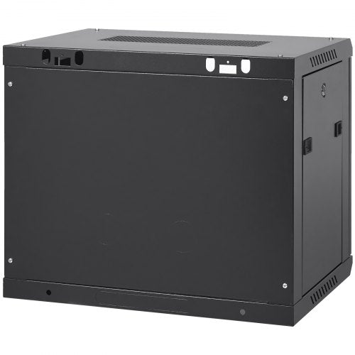 9U WallMounted Server Network Cabinet 155 Depth Secure Rack Enclosure