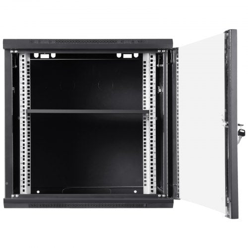 9U WallMounted Server Network Cabinet 155 Depth Secure Rack Enclosure