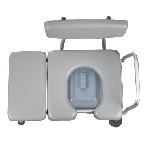 Bedside Commode Chair 500 lbs Weight Capacity 4in1 Portable Toilet and Raised